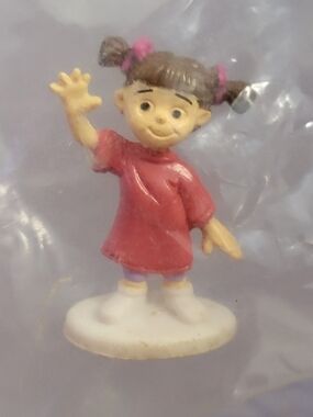 Disney Boo Figurine Kids Girl In Red Dress With Pigtails Collectivle